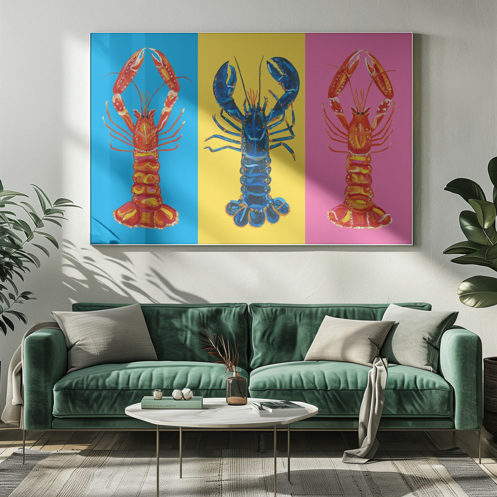Lobster Langoustines Pop Art | Lerretsbilder