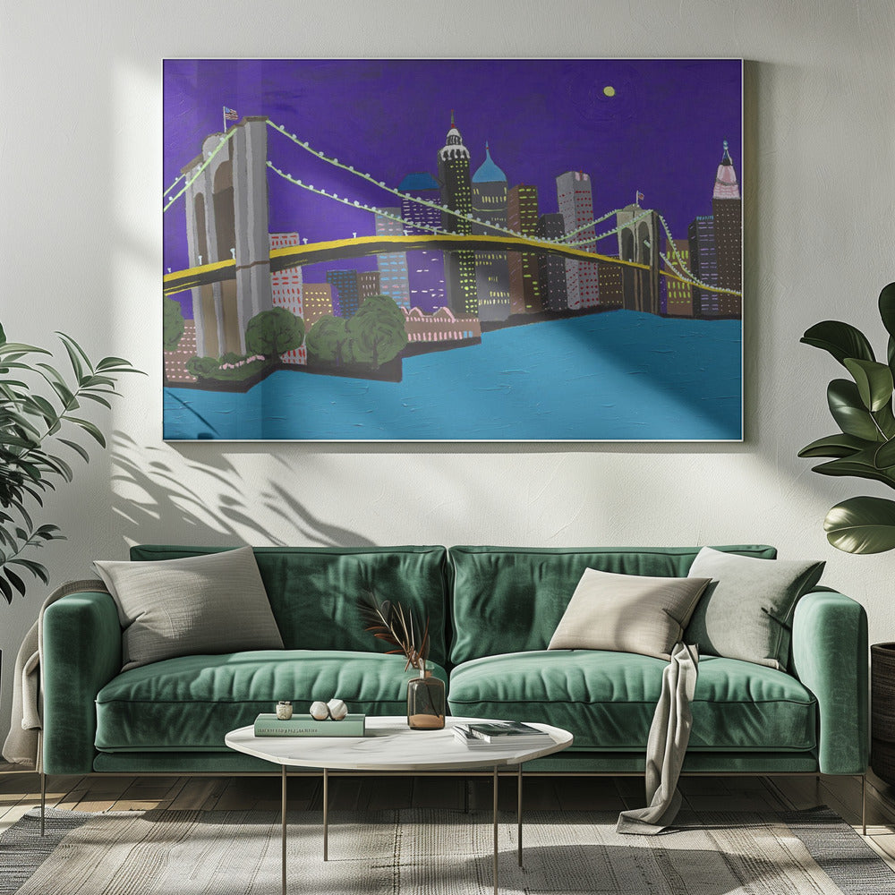 Ponte di Brooklyn | Stampe su Tela
