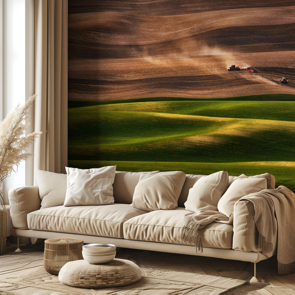 Tierras de cultivo | Papel Pintado Fotográfico