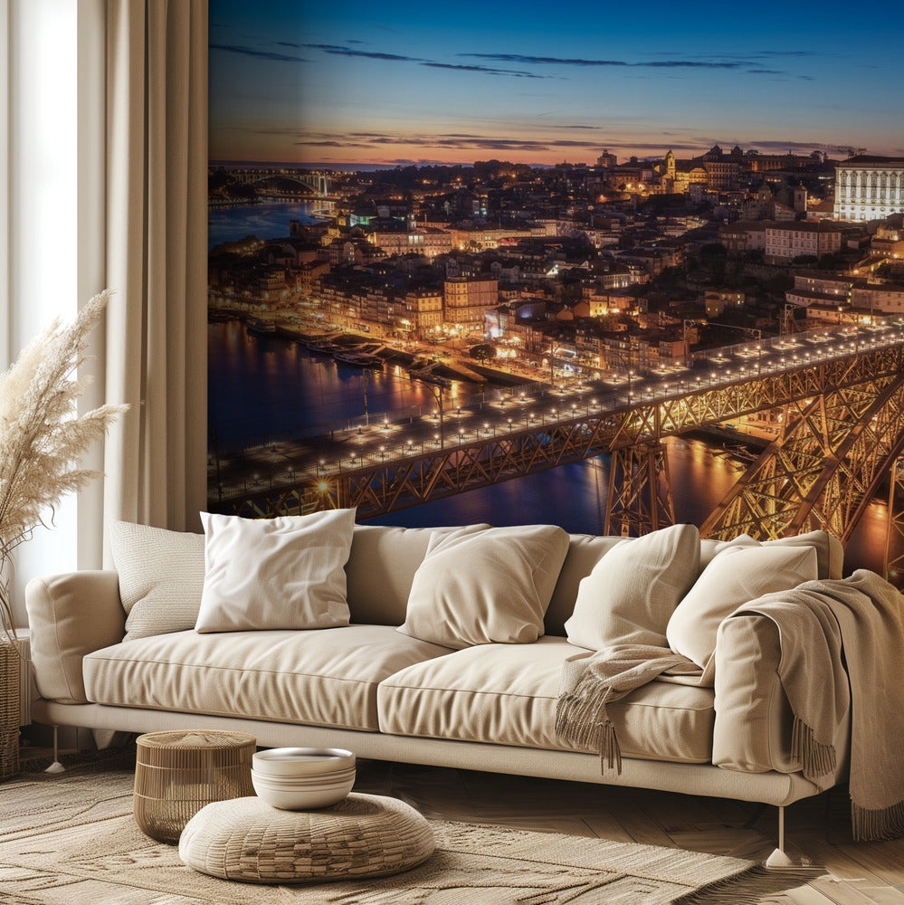 Portugalia - Porto Blue Hour | Fototapeta