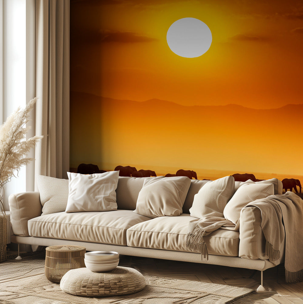 Desfile del amanecer | Papel Pintado Fotográfico