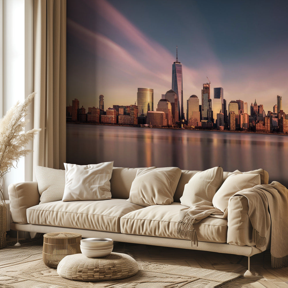 Manhattan dorado | Papel Pintado Fotográfico