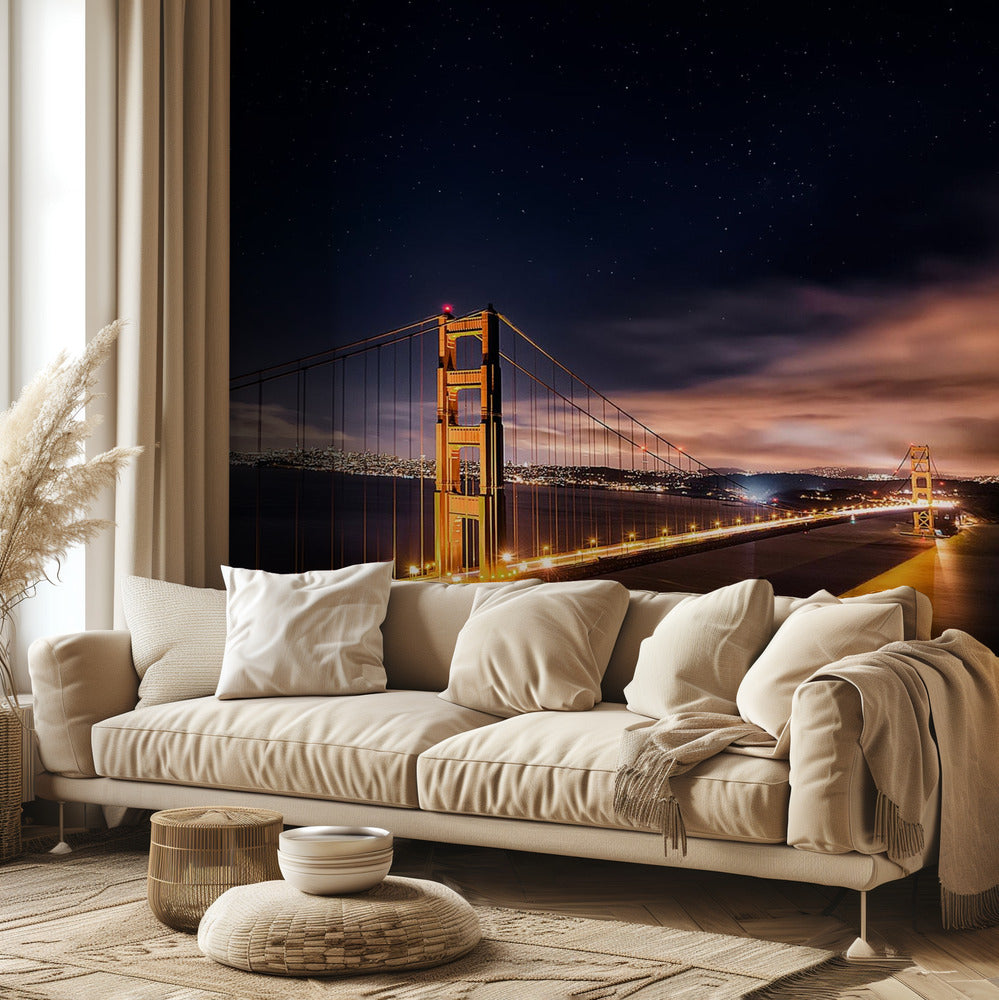 Dal Golden Gate alle stelle | Carta da Parati Fotografica