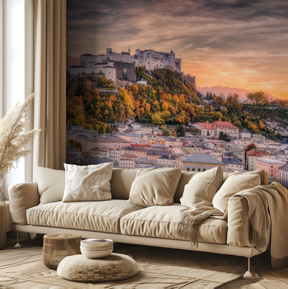 Salzburg i efterårsfarver | Fototapeter