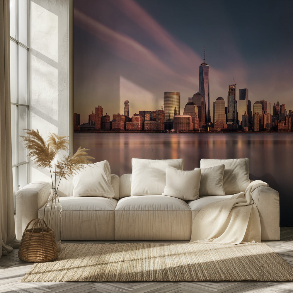 Manhattan dorado | Papel Pintado Fotográfico