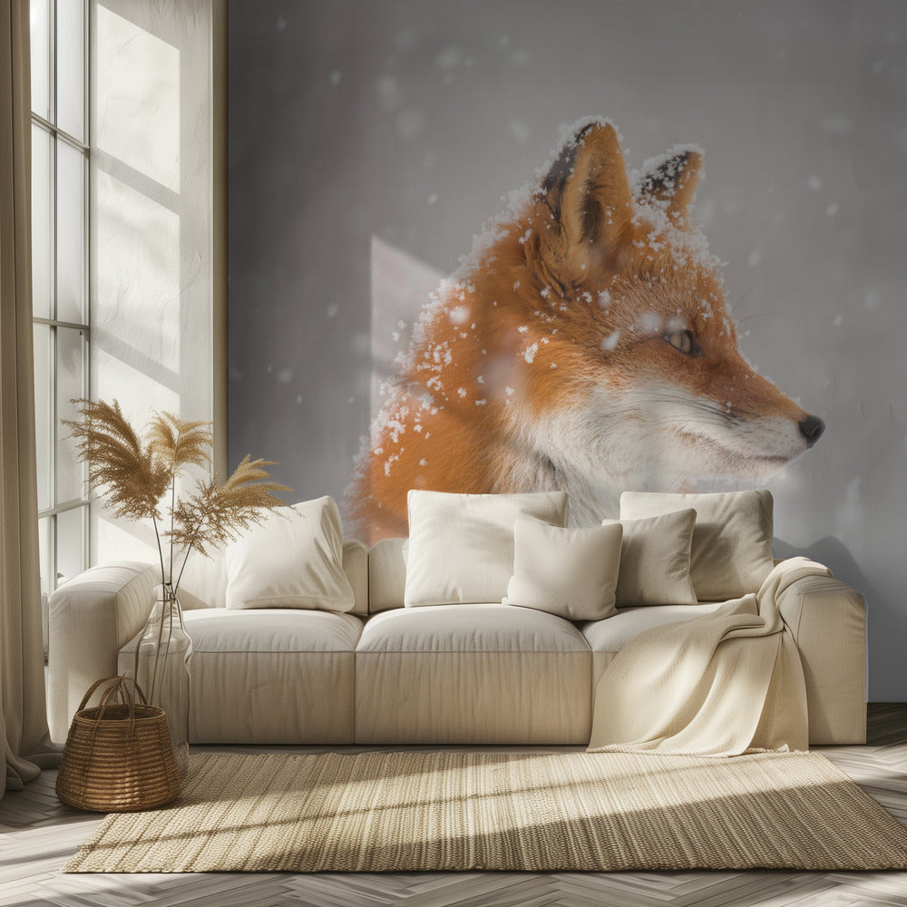 Snön faller… | Fototapet