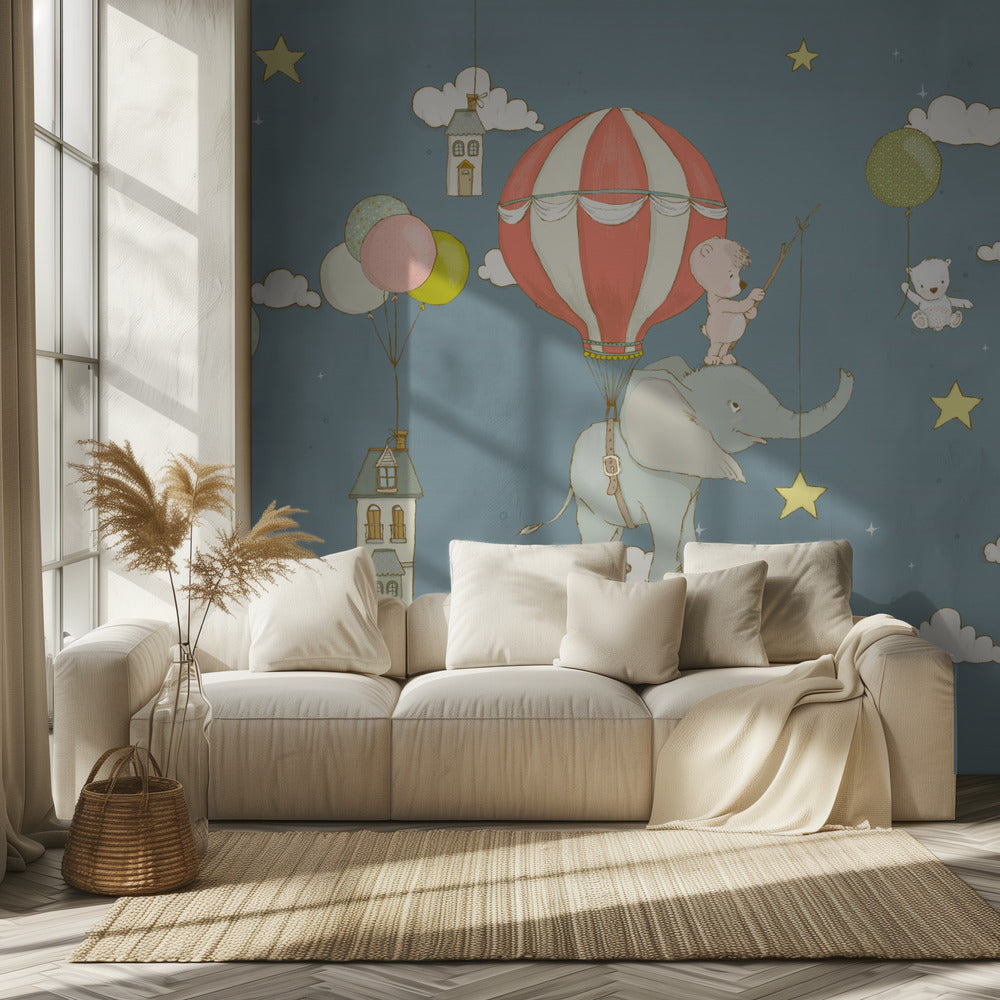 Elephant Dream _Nocny błękit | Fototapeta