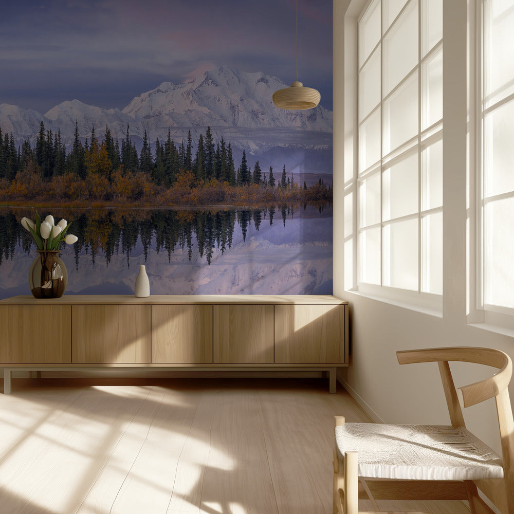 Reflexión sobre Denali | Papel Pintado Fotográfico