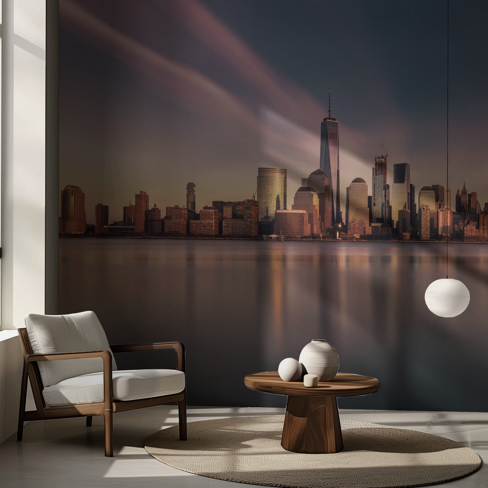 Manhattan dorado | Papel Pintado Fotográfico