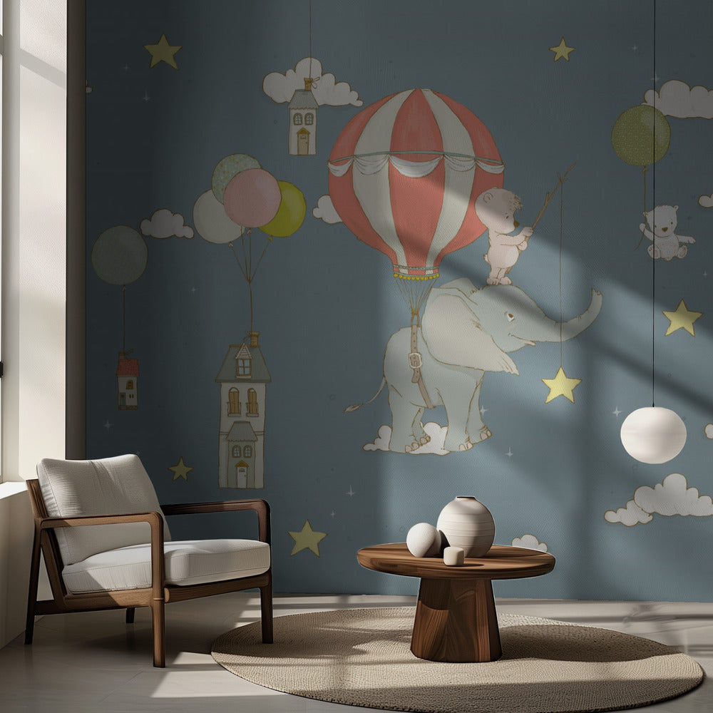 Elephant Dream _Nocny błękit | Fototapeta