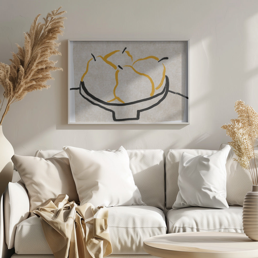 Pera en arte lineal | Posters - Impresiones de Arte