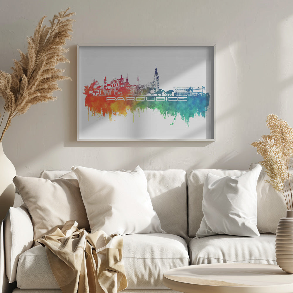 Pardubice Czechia Skyline City Art (4) | Poster