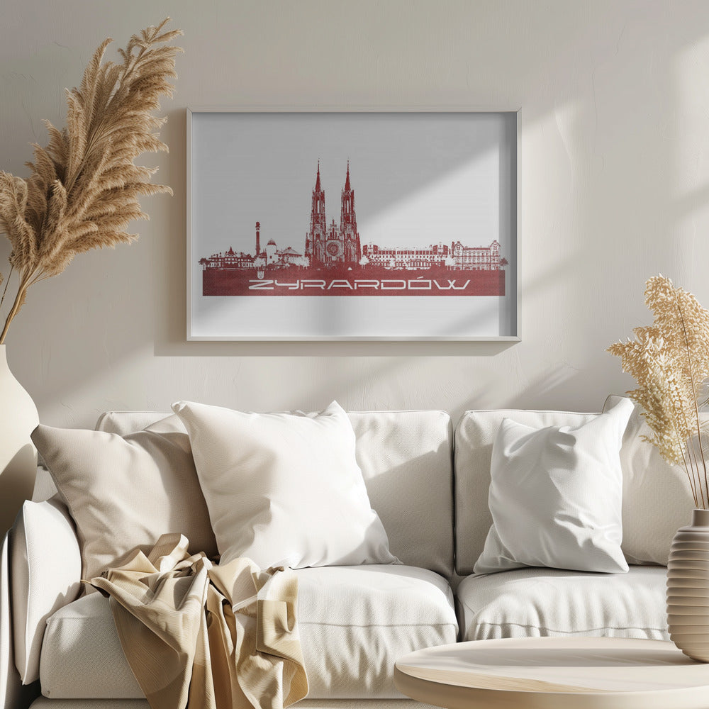Żyrardów Poland Skyline City Art (2) | Poster