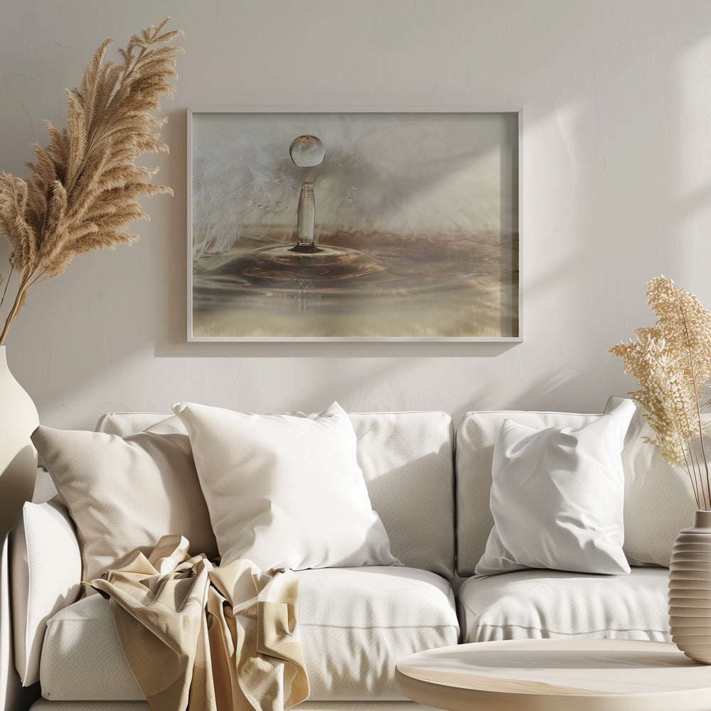 Gotas de plumas doradas | Posters - Impresiones de Arte