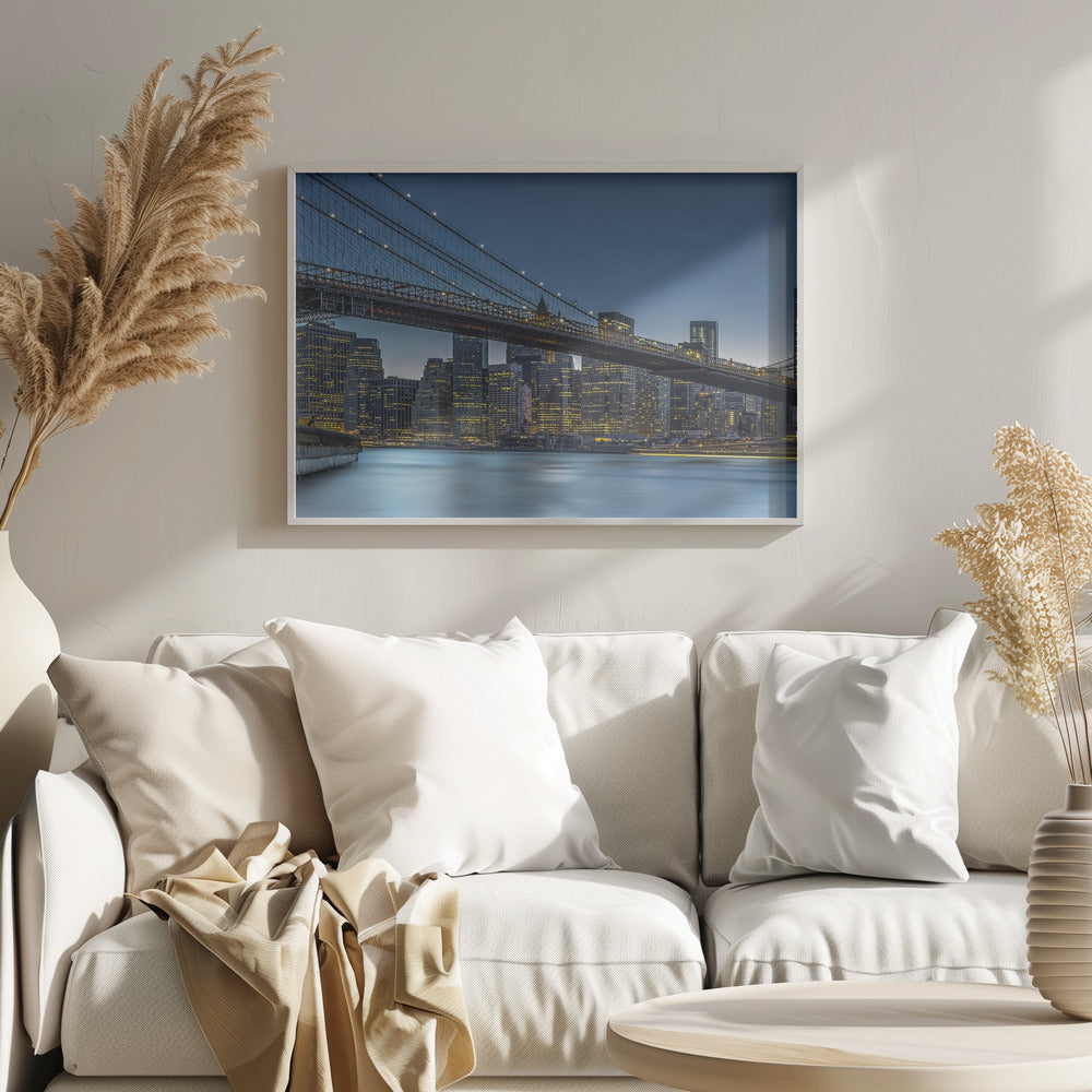 Nueva York – Hora azul sobre Manhattan | Posters - Impresiones de Arte