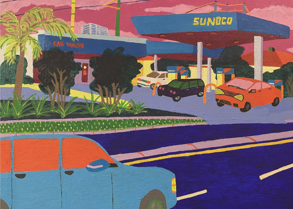 Stazione Sunoco | Stampe su Tela