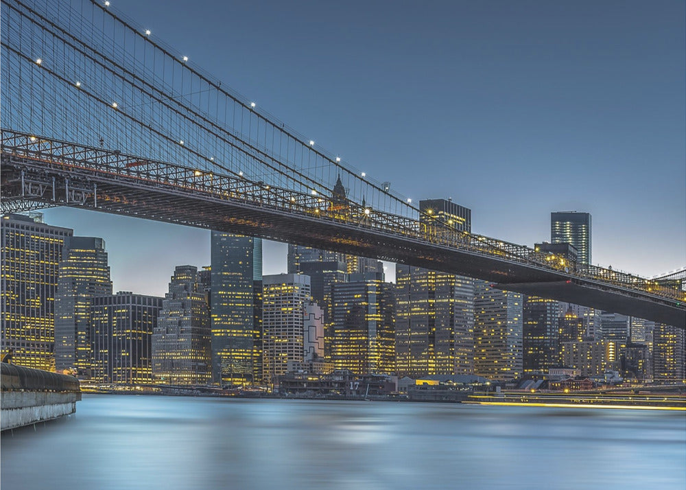 Nueva York – Hora azul sobre Manhattan | Posters - Impresiones de Arte