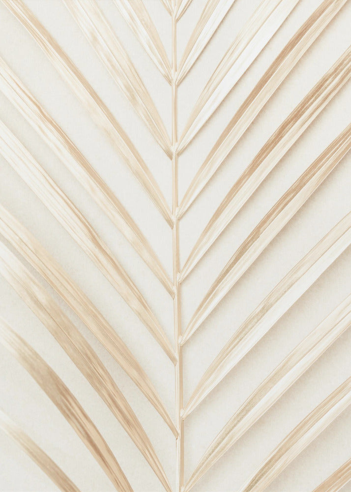 Feuille de palmier dorée | Tableaux sur Toile