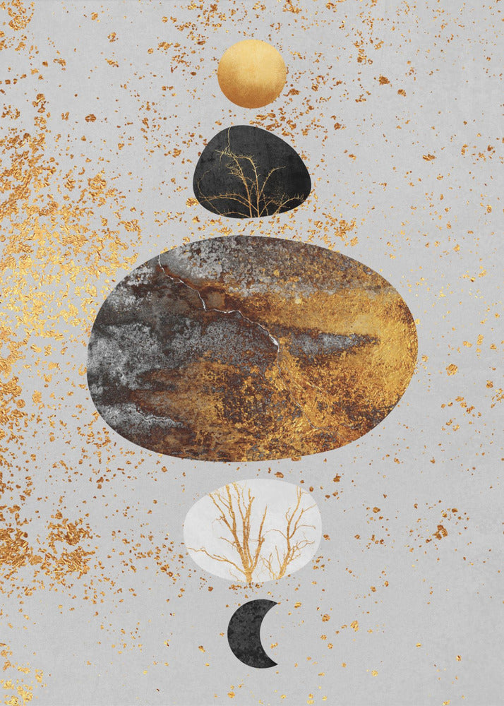 Zon en maan | Canvasprints