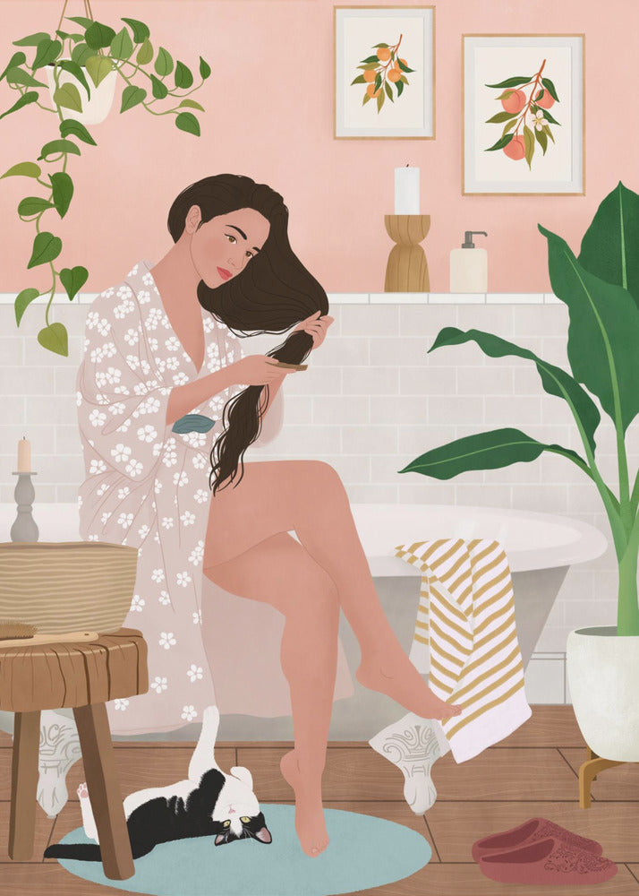 Dopo il bagno | Stampe su Tela