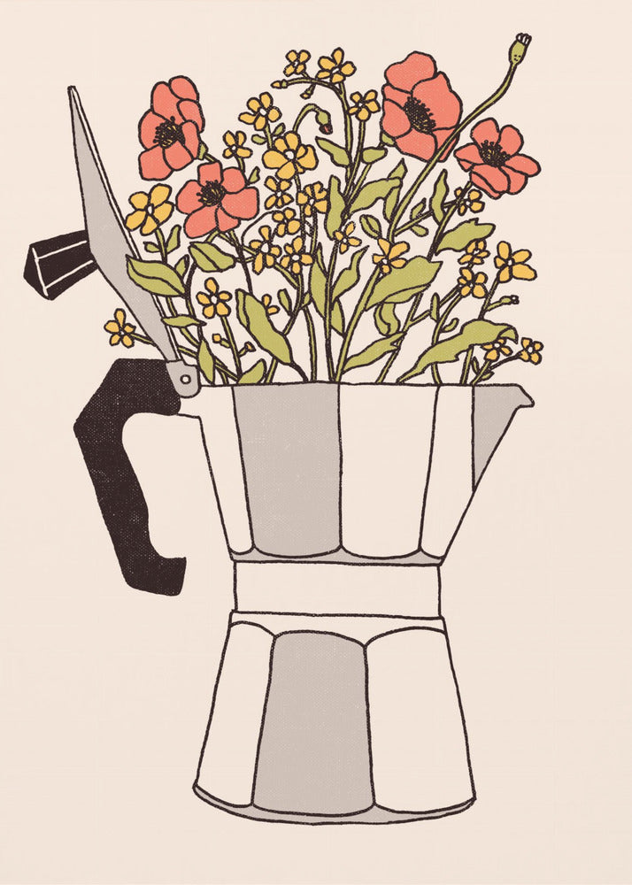Moka Flowers | Canvas