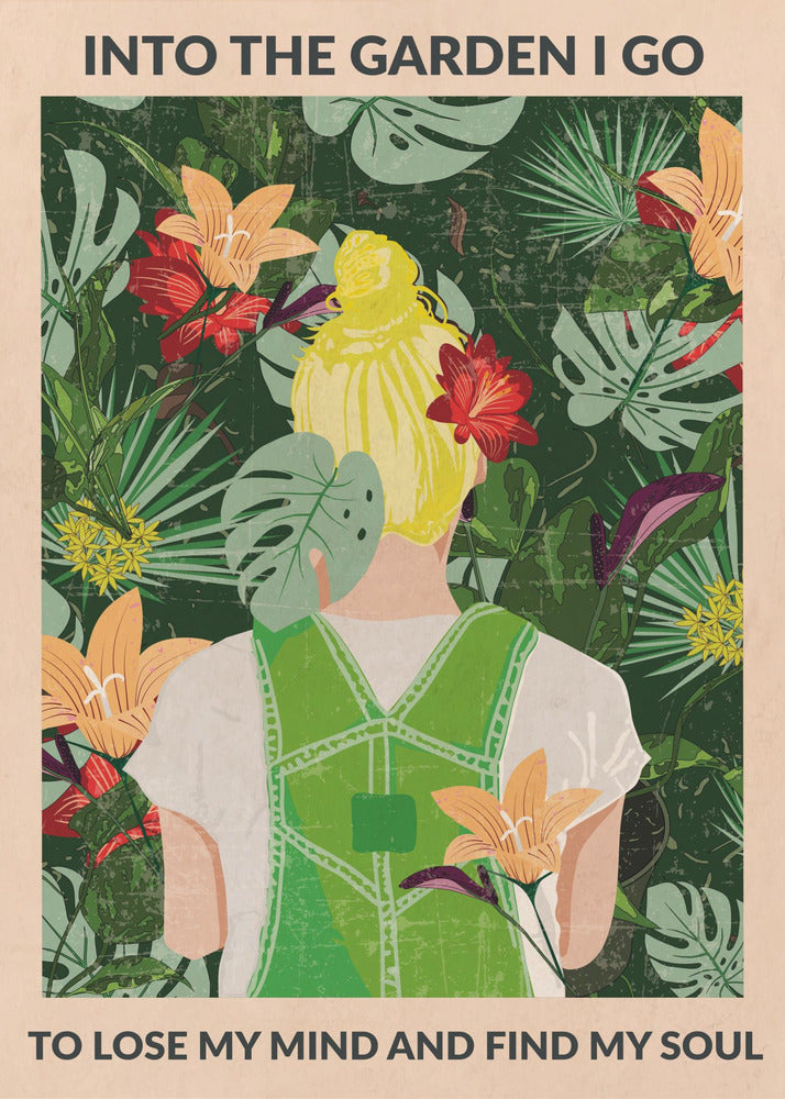 Puutarhaan (blondi) | Julisteet - Taidevedokset