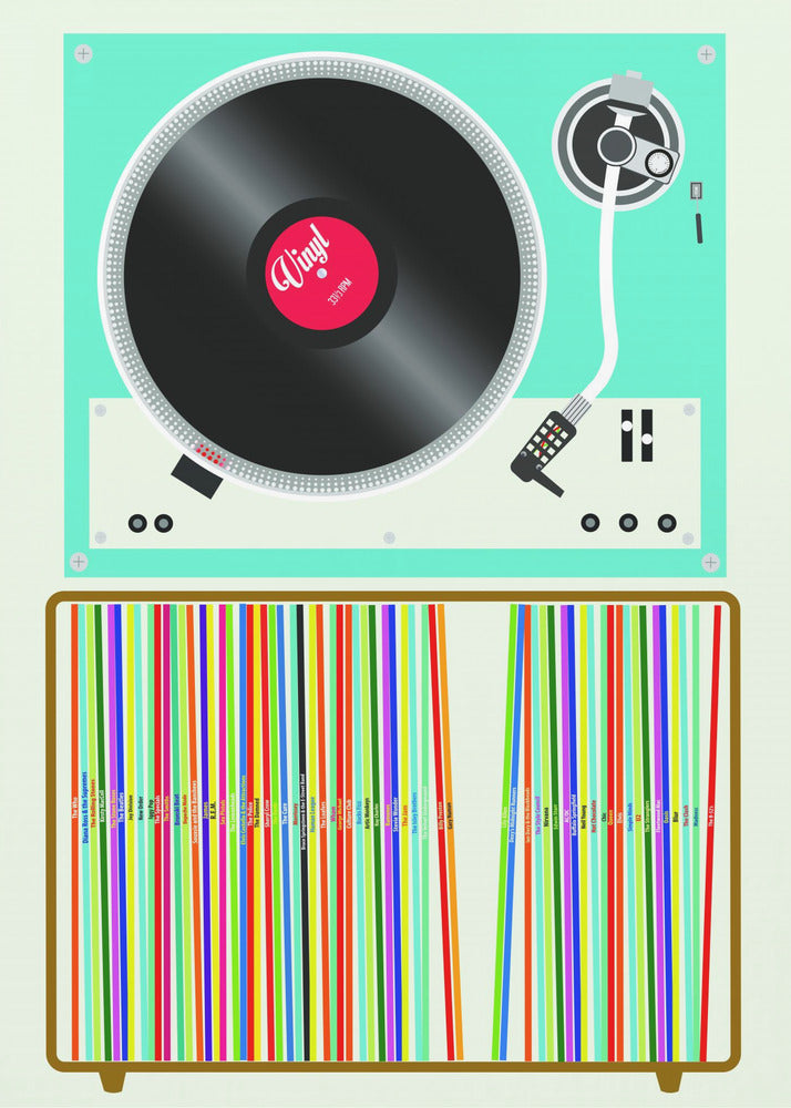 Vinylstapel | Affisch