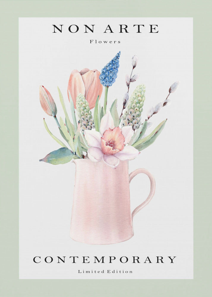 Inte konstgrön blomvas | Canvas