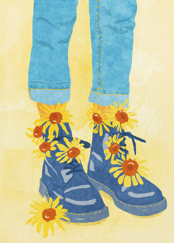 Promenade des tournesols | Tableaux sur Toile