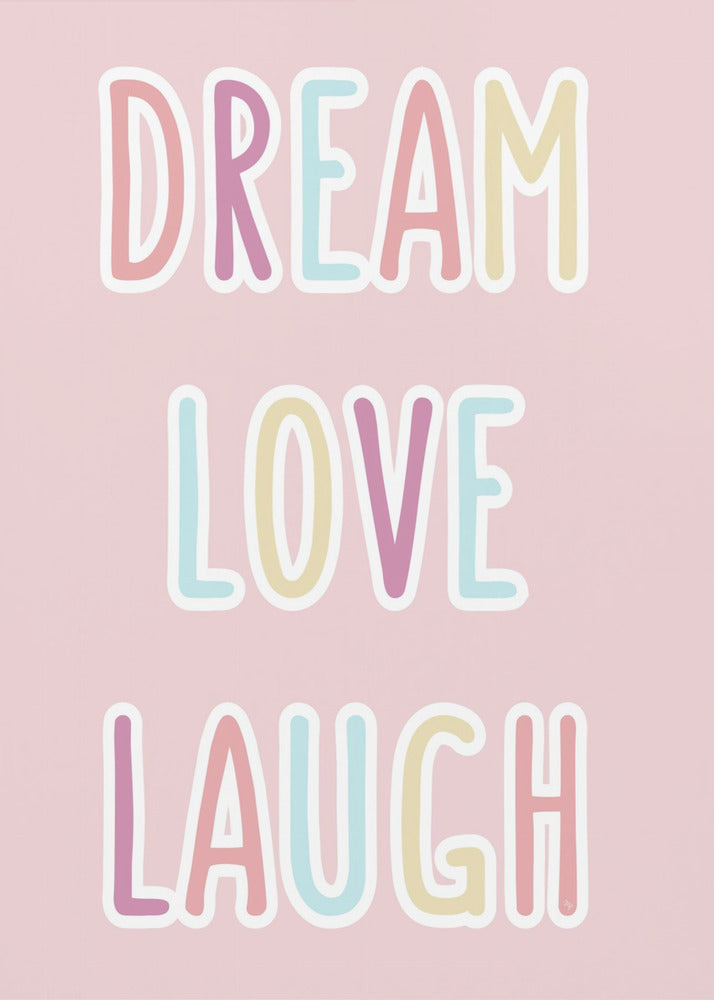 Träume, Liebe, Lachen | Poster - Kunstdruck