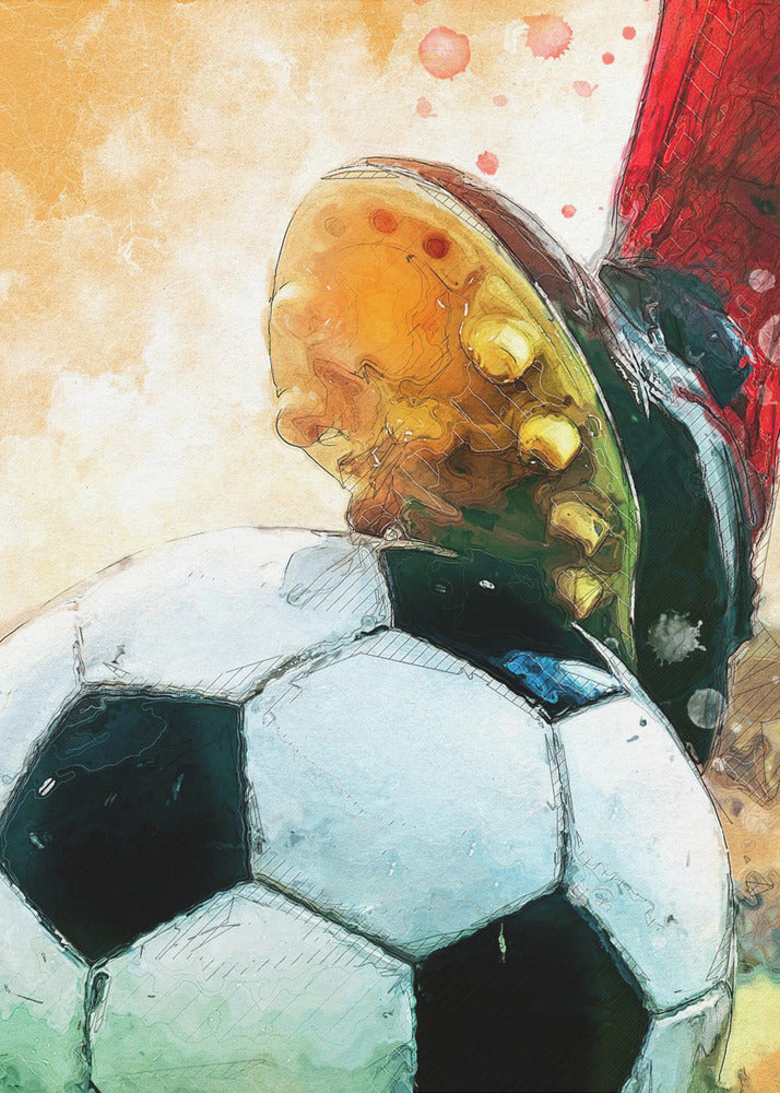 Fotboll 1 sportkonst | Canvas