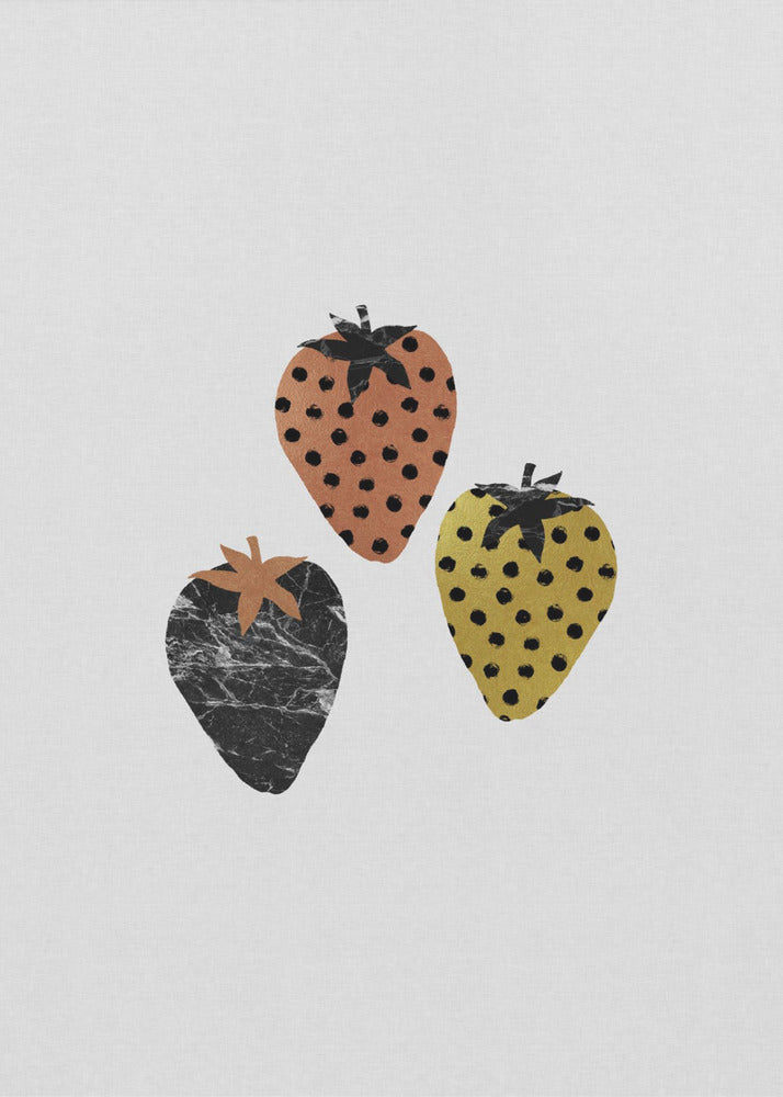 Scandinavische aardbeien | Posters - Kunstdrukken