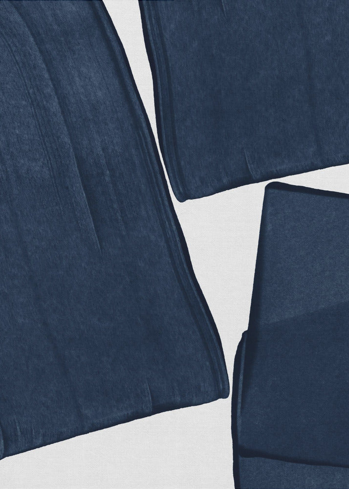 Minimalistisk målning Blå III | Canvas