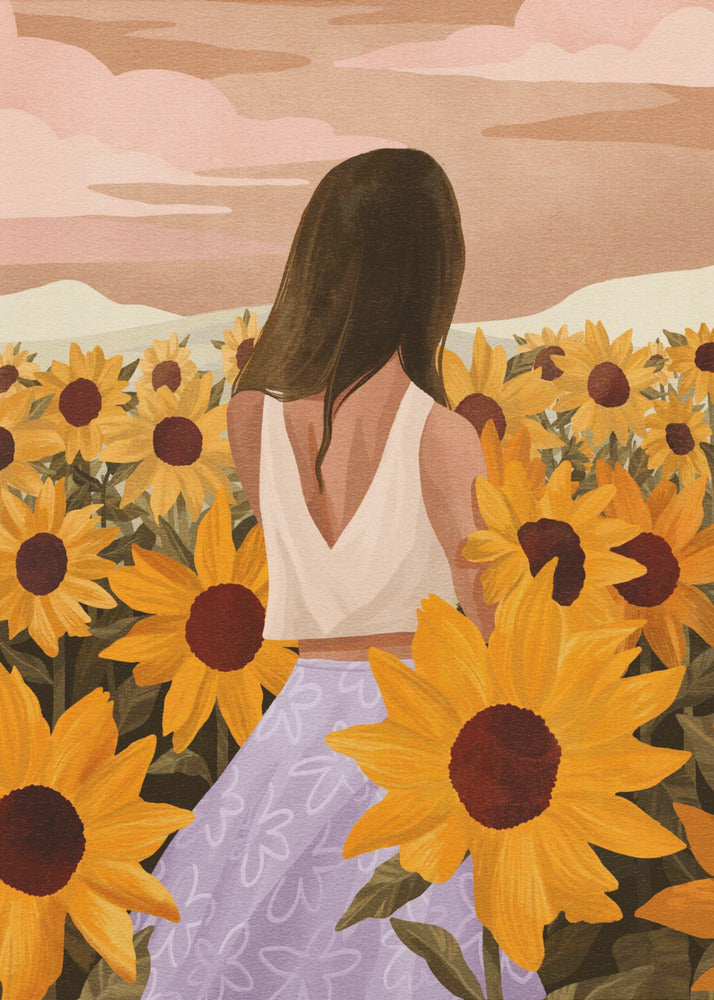 Serate di Girasoli | Stampe su Tela