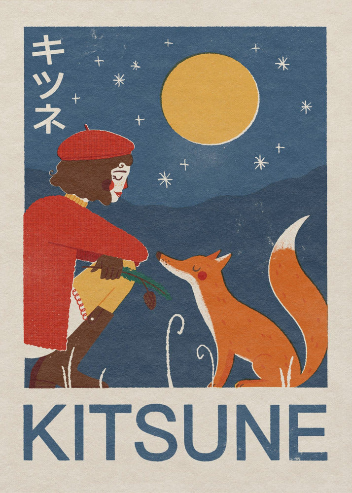 Volpe Kitsune | Stampe su Tela