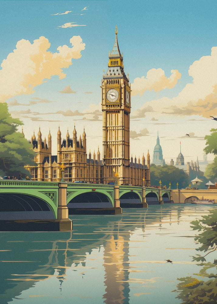 Vista di Londra | Stampe su Tela