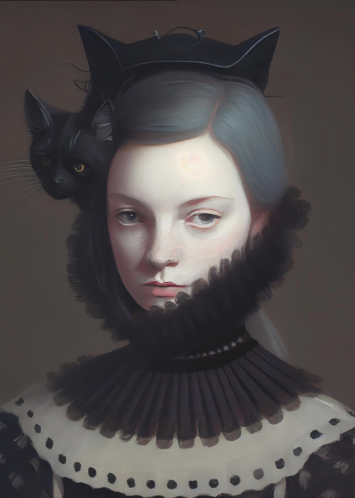 Signorina Gattina Nera | Poster - Stampe d’Arte