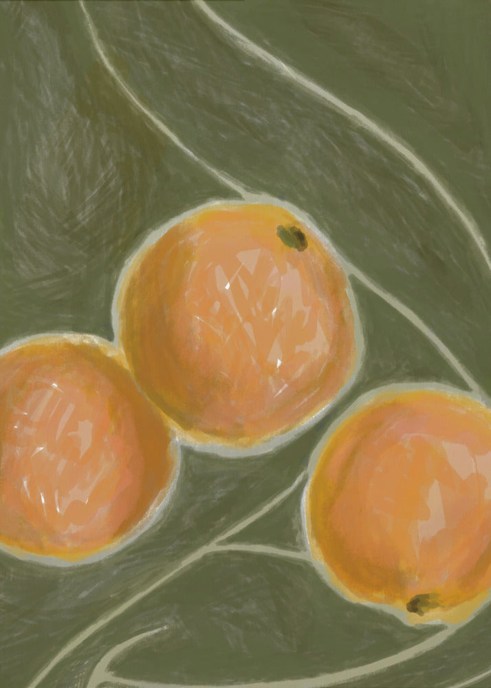 KH Studio - The Colors Orange & Green | Canvas