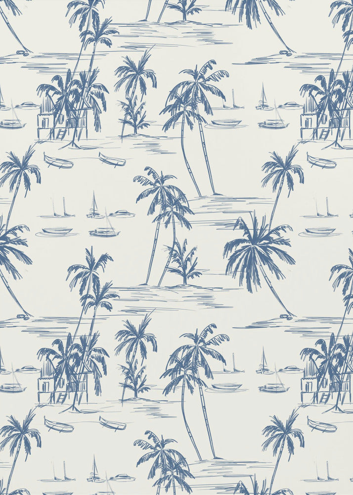 Motif Plage Bleue | Tableaux sur Toile