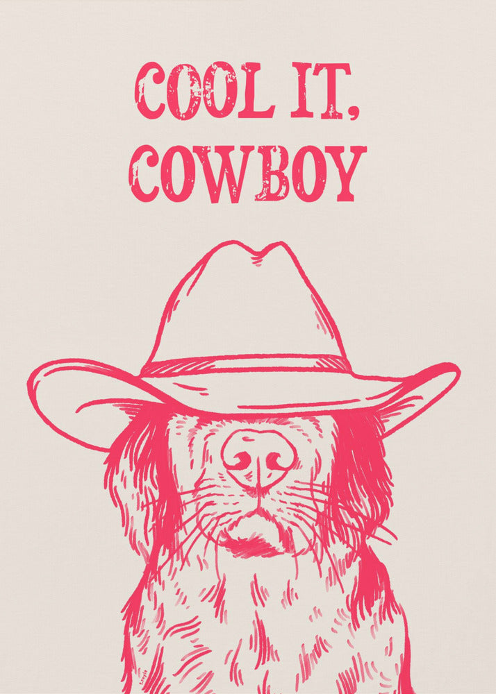 Cool It Cowboy Pink | Impresiones en Lienzo
