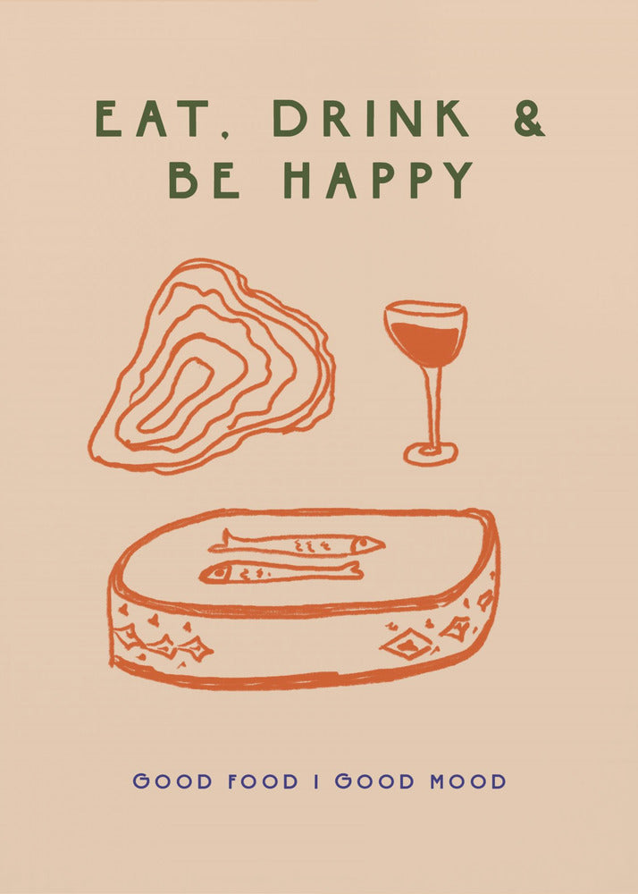 Comerbeberserfeliz | Posters - Impresiones de Arte