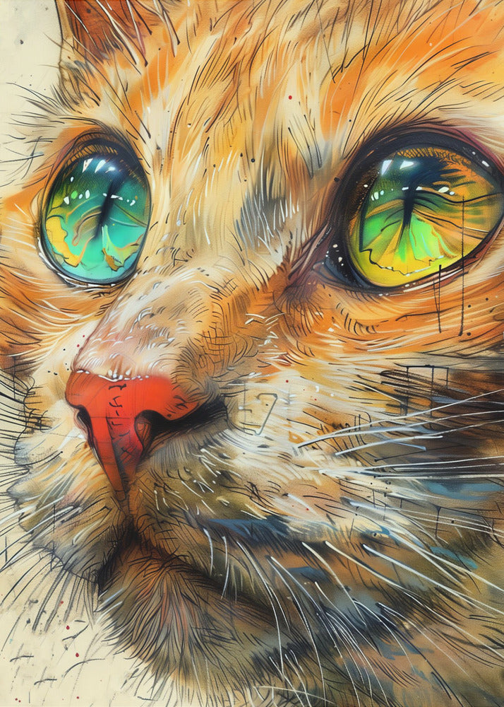 Ginger Cat J | Poster