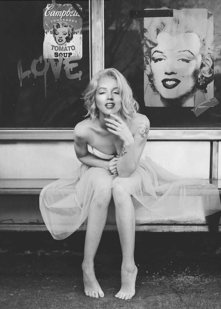 Neue Marilyn BW | Leinwand-Bilder