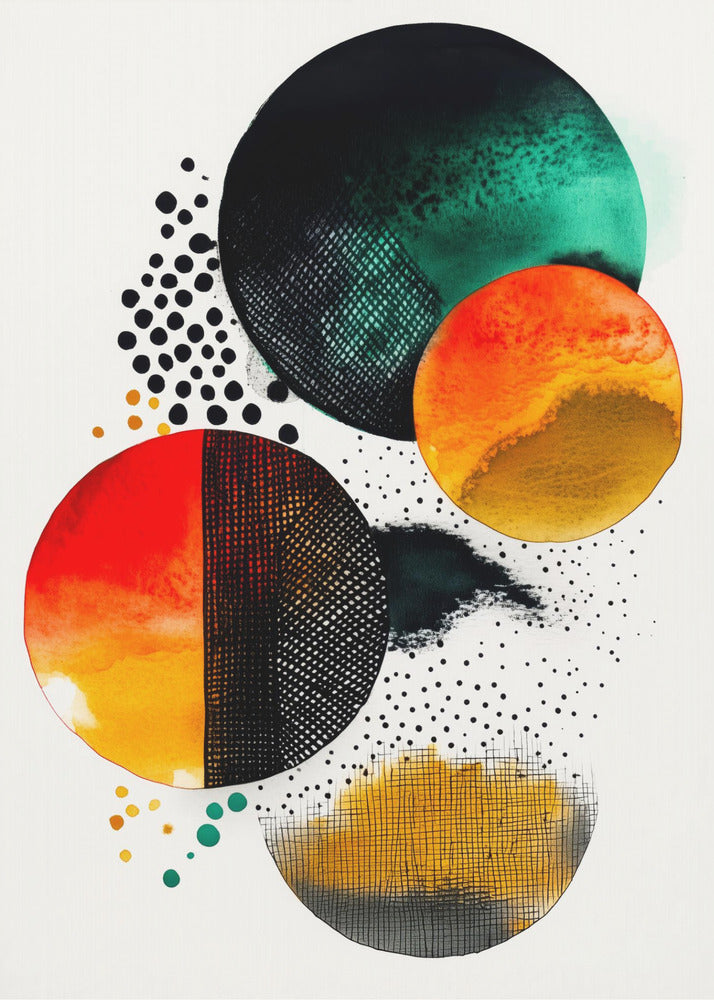 Composition with Overlapping Circles | Poster