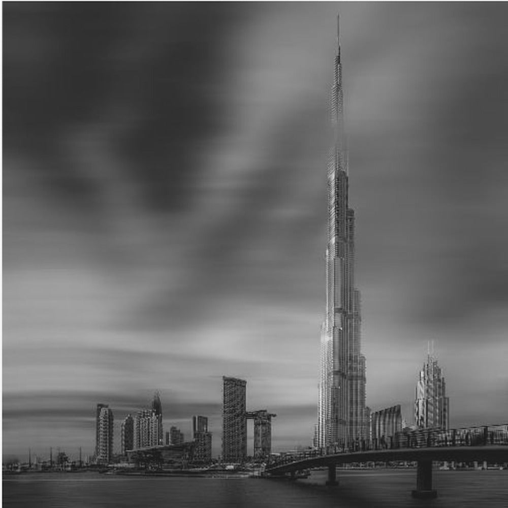 Paesaggio urbano del centro di Dubai, Dubai, Emirati Arabi Uniti. | Stampe su Tela
