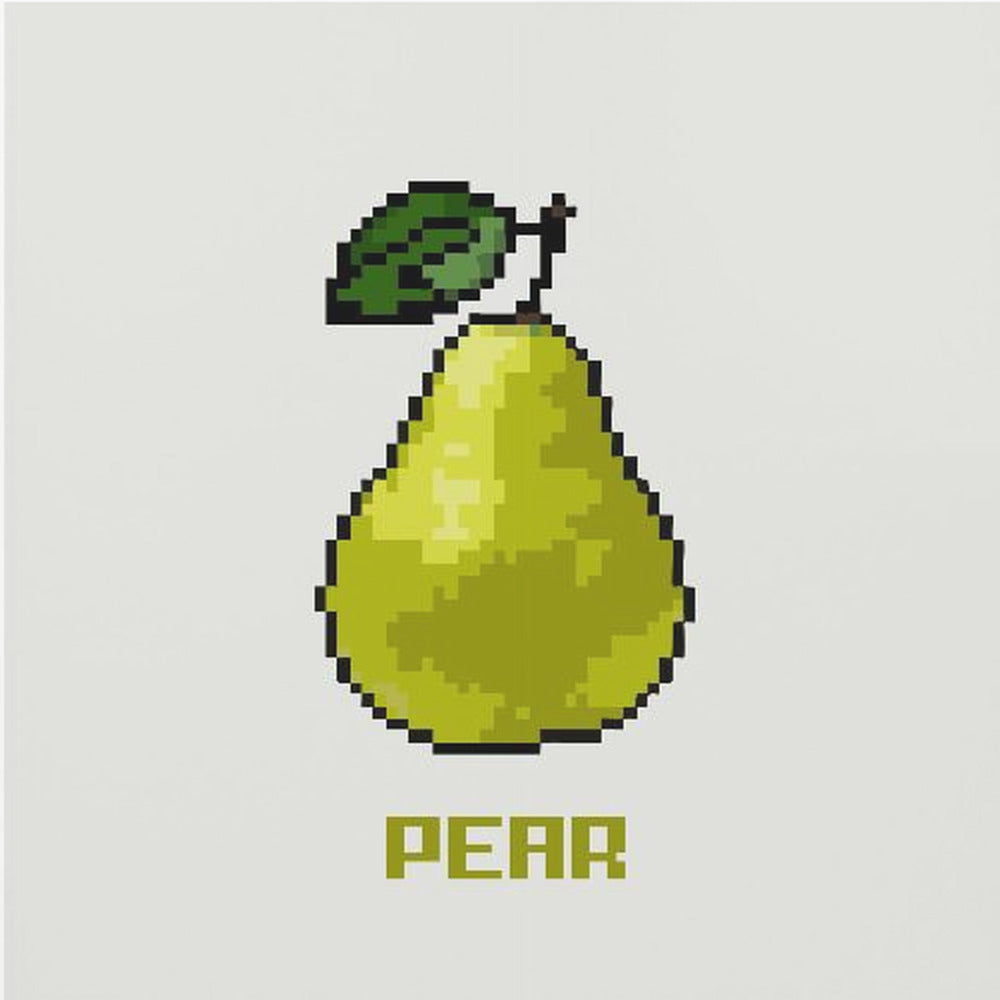 Pixel Fruit - Pear | Poster