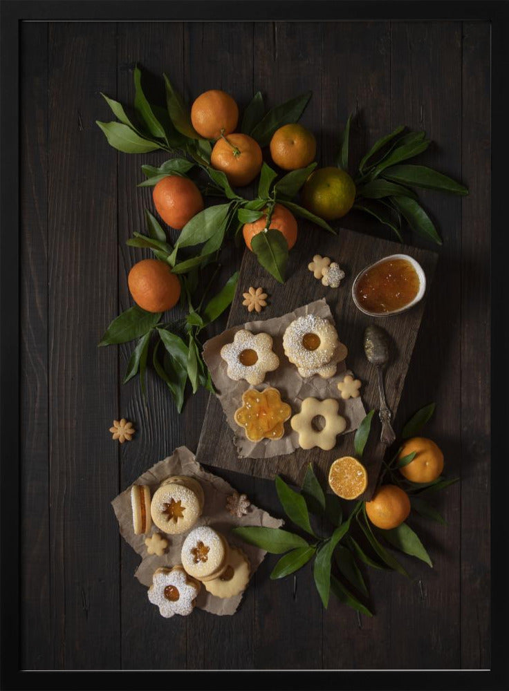 Biscuits Linzer à la mandarine | Posters - Affiche Artistique