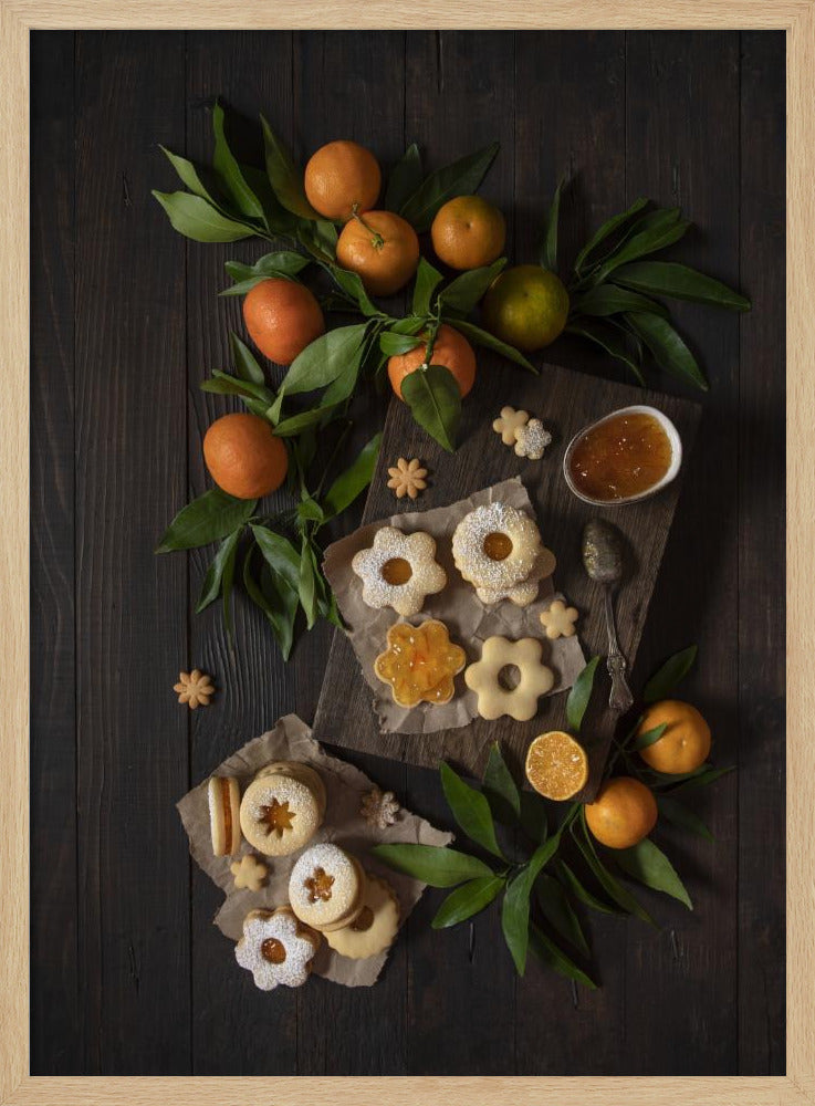 Biscuits Linzer à la mandarine | Posters - Affiche Artistique