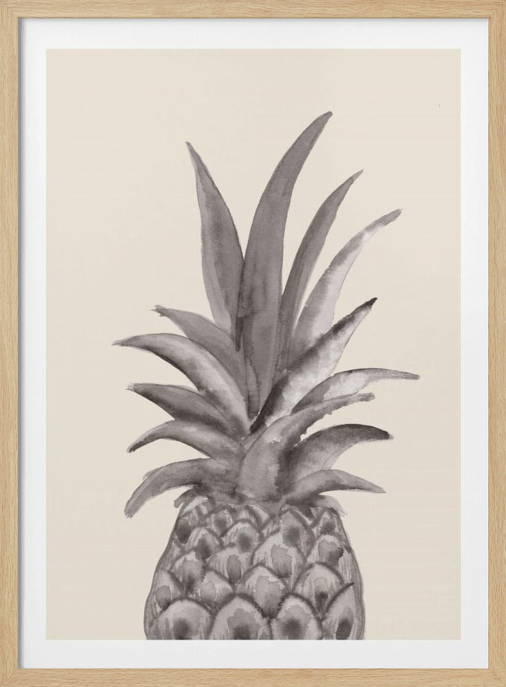 Blæk Ananas | Plakater - Kunsttryk