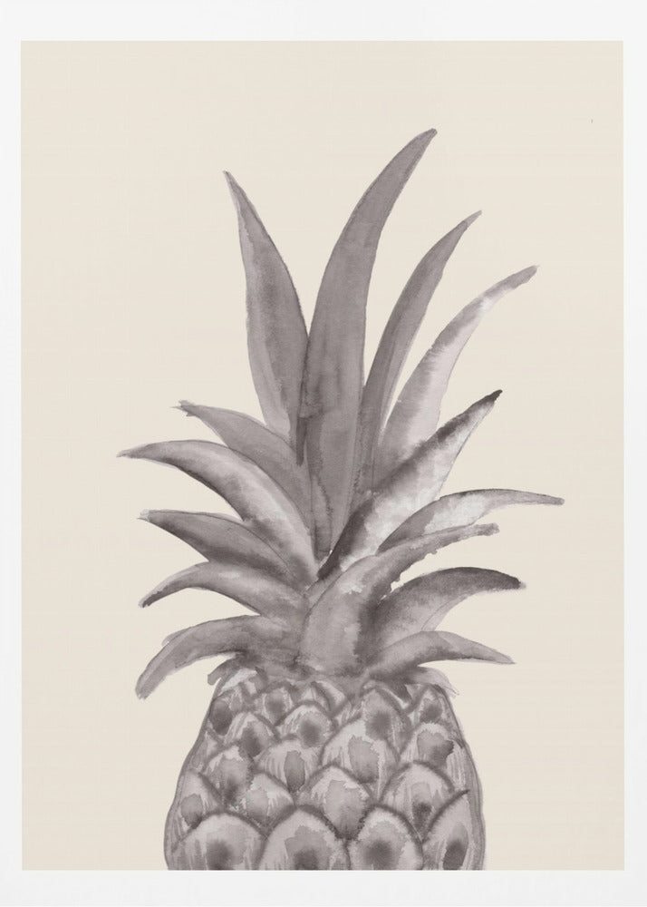 Blæk Ananas | Plakater - Kunsttryk